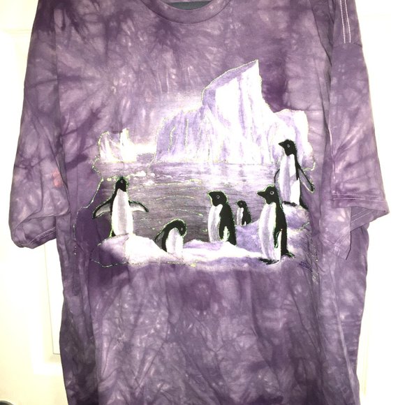 The Mountain 1X Penguin Sparkled T Shirt 1X - Picture 6 of 7